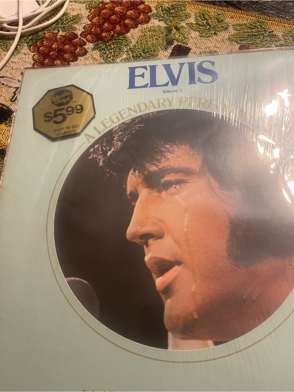 Elvis A Legendary Performer Volume 2 - Elvis Vinyl Record (Light Blue)